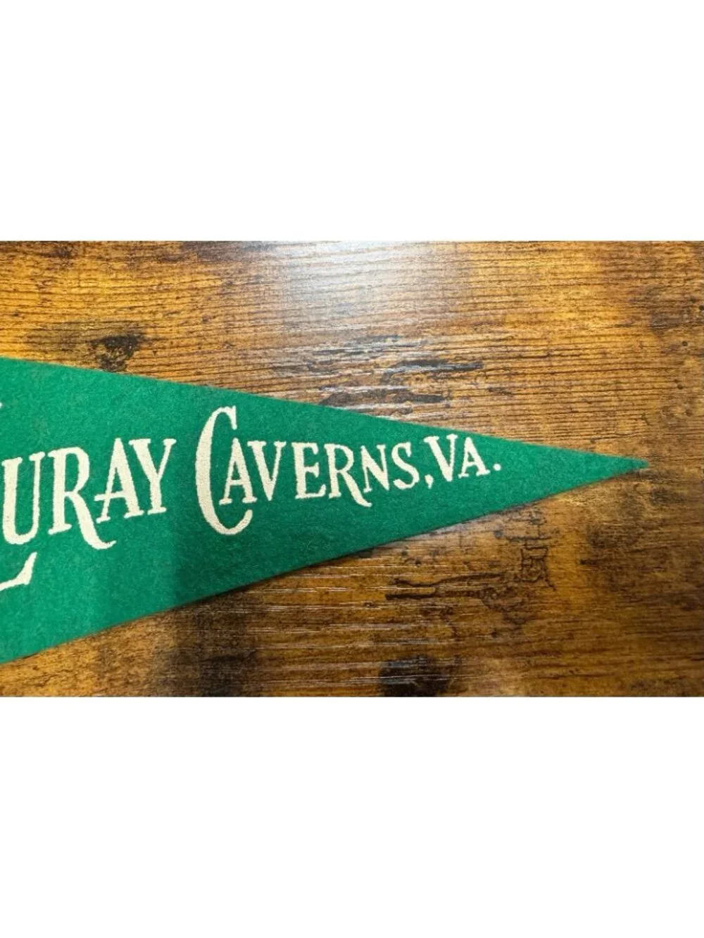 Vintage Luray Caverns, Va mini pennant